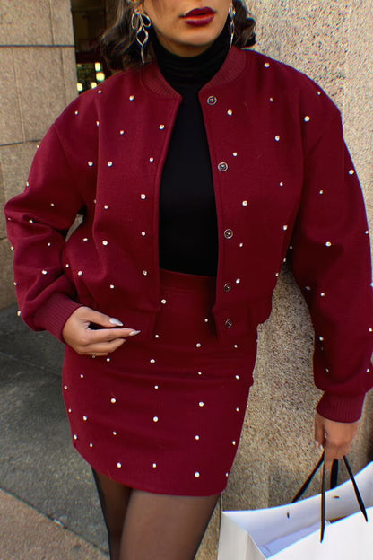 Printed College Jacket